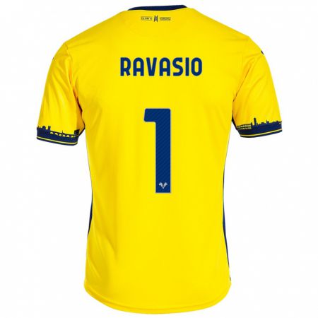 Kandiny Muži Manuel Ravasio #1 Žltá Dresy Idegenbeli Csapatmez 2023/24 Triĭká