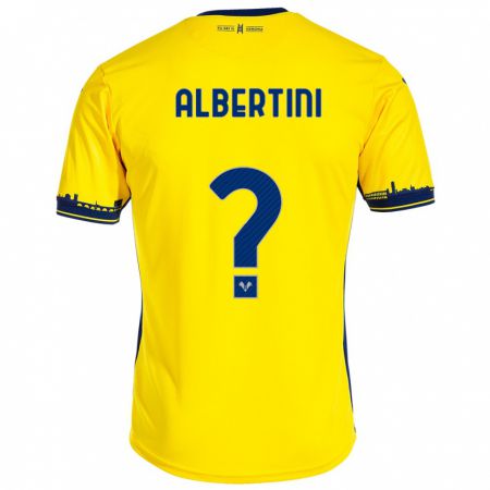 Kandiny Muži Francesco Albertini #0 Žltá Dresy Idegenbeli Csapatmez 2023/24 Triĭká
