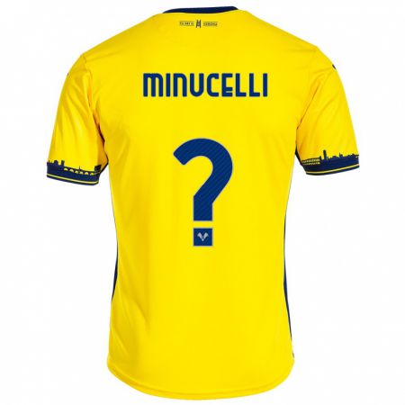 Kandiny Muži Enrico Minucelli #0 Žltá Dresy Idegenbeli Csapatmez 2023/24 Triĭká