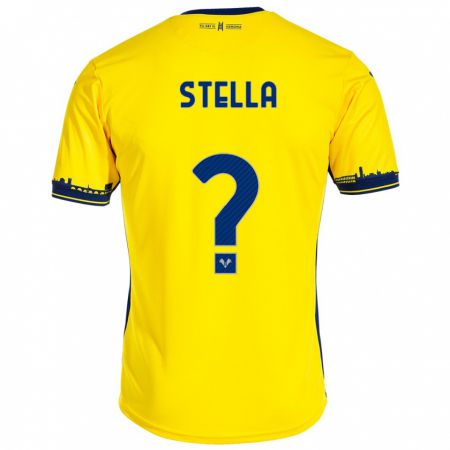 Kandiny Muži Kevin Stella #0 Žltá Dresy Idegenbeli Csapatmez 2023/24 Triĭká