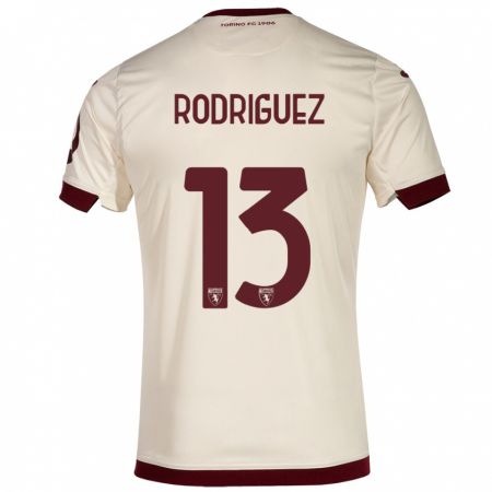 Kandiny Muži Ricardo Rodríguez #13 Šampanské Dresy Idegenbeli Csapatmez 2023/24 Triĭká