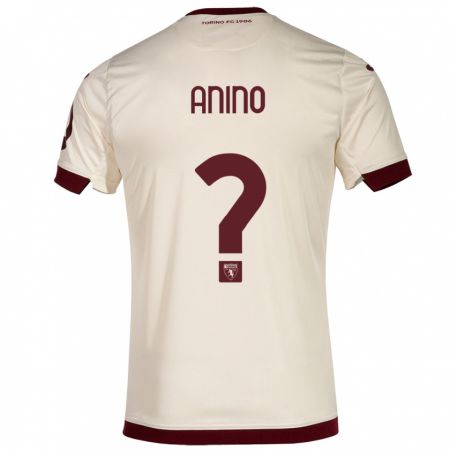 Kandiny Muži Riccardo Anino #0 Šampanské Dresy Idegenbeli Csapatmez 2023/24 Triĭká