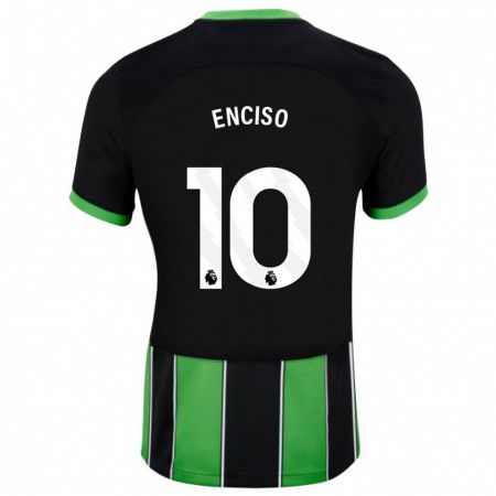 Kandiny Muži Julio Enciso #10 Čierna Zelená Dresy Idegenbeli Csapatmez 2023/24 Triĭká