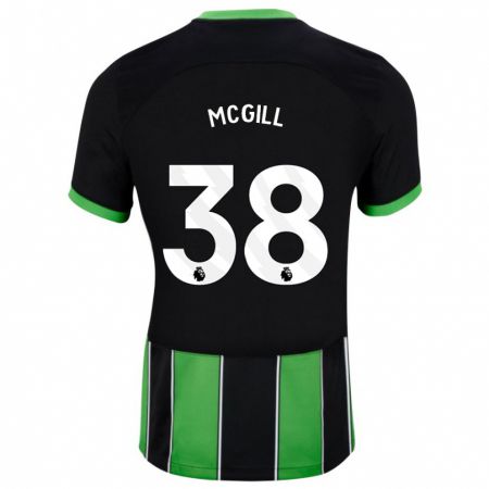 Kandiny Muži Tom Mcgill #38 Čierna Zelená Dresy Idegenbeli Csapatmez 2023/24 Triĭká