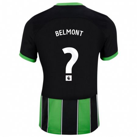 Kandiny Muži Joe Belmont #0 Čierna Zelená Dresy Idegenbeli Csapatmez 2023/24 Triĭká
