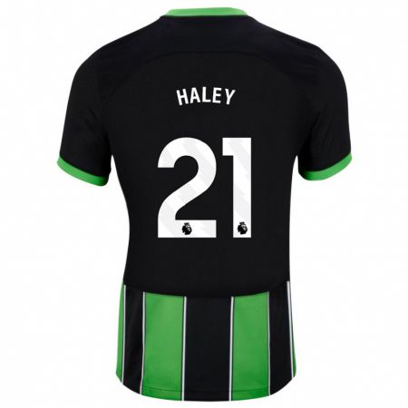 Kandiny Muži Madison Haley #21 Čierna Zelená Dresy Idegenbeli Csapatmez 2023/24 Triĭká