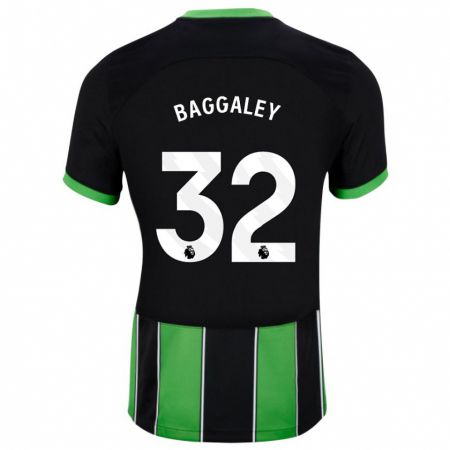 Kandiny Muži Sophie Baggaley #32 Čierna Zelená Dresy Idegenbeli Csapatmez 2023/24 Triĭká
