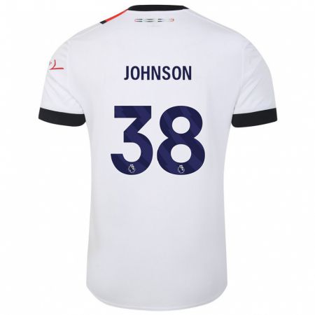 Kandiny Muži Joe Johnson #38 Biely Dresy Idegenbeli Csapatmez 2023/24 Triĭká