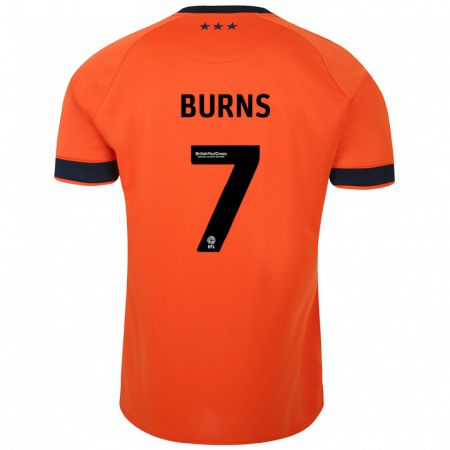 Kandiny Muži Wes Burns #7 Oranžová Dresy Idegenbeli Csapatmez 2023/24 Triĭká