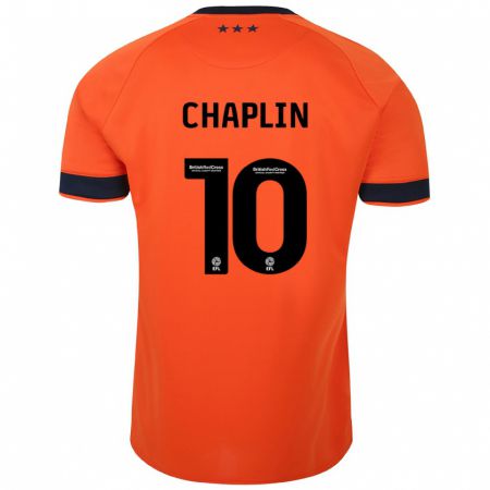 Kandiny Muži Conor Chaplin #10 Oranžová Dresy Idegenbeli Csapatmez 2023/24 Triĭká