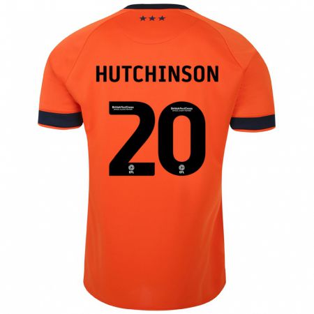 Kandiny Muži Omari Hutchinson #20 Oranžová Dresy Idegenbeli Csapatmez 2023/24 Triĭká
