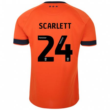Kandiny Muži Dane Scarlett #24 Oranžová Dresy Idegenbeli Csapatmez 2023/24 Triĭká