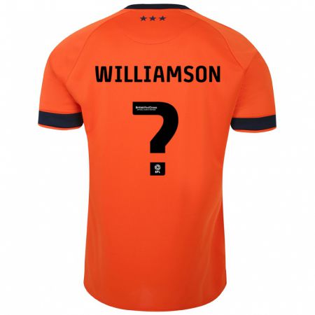 Kandiny Muži Woody Williamson #0 Oranžová Dresy Idegenbeli Csapatmez 2023/24 Triĭká