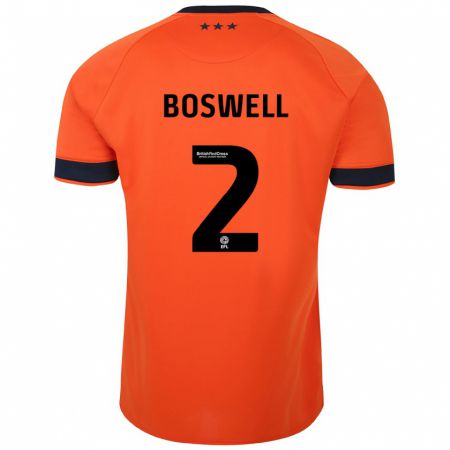 Kandiny Muži Maria Boswell #2 Oranžová Dresy Idegenbeli Csapatmez 2023/24 Triĭká