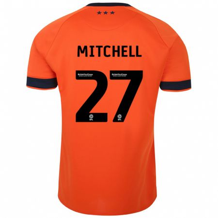 Kandiny Muži Leah Mitchell #27 Oranžová Dresy Idegenbeli Csapatmez 2023/24 Triĭká