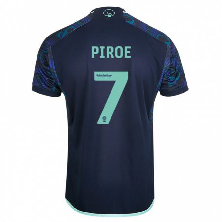 Kandiny Muži Joël Piroe #7 Modrá Dresy Idegenbeli Csapatmez 2023/24 Triĭká