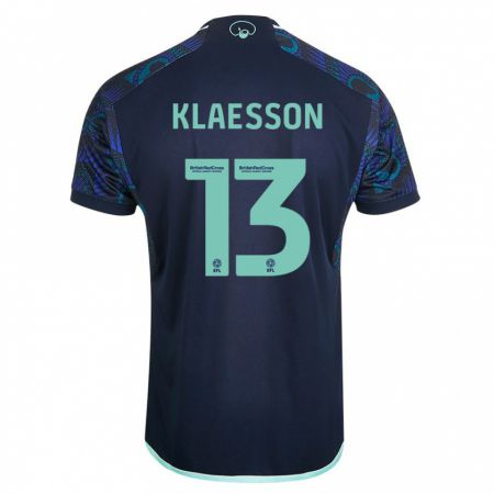 Kandiny Muži Kristoffer Klaesson #13 Modrá Dresy Idegenbeli Csapatmez 2023/24 Triĭká