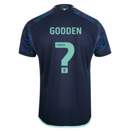 Kandiny Muži Scott Godden #0 Modrá Dresy Idegenbeli Csapatmez 2023/24 Triĭká