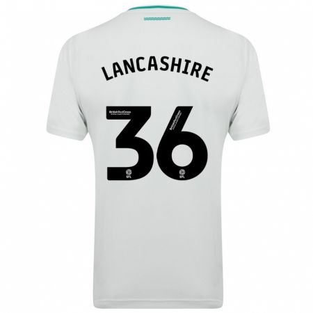 Kandiny Muži Olly Lancashire #36 Biely Dresy Idegenbeli Csapatmez 2023/24 Triĭká