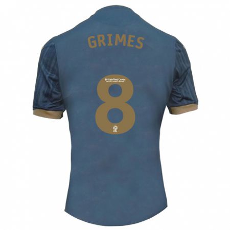 Kandiny Muži Matt Grimes #8 Tmavo Modrozelená Dresy Idegenbeli Csapatmez 2023/24 Triĭká