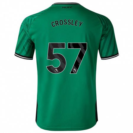Kandiny Muži Kyle Crossley #57 Zelená Dresy Idegenbeli Csapatmez 2023/24 Triĭká