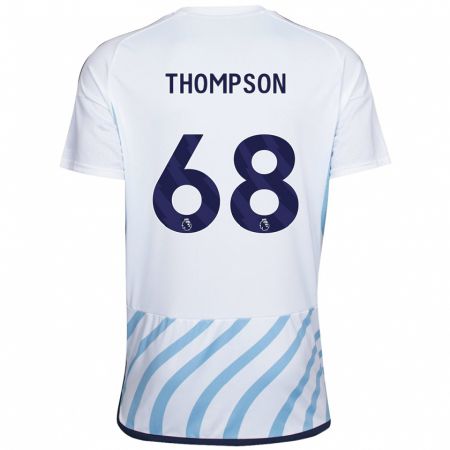 Kandiny Muži Jack Thompson #68 Biela Modrá Dresy Idegenbeli Csapatmez 2023/24 Triĭká