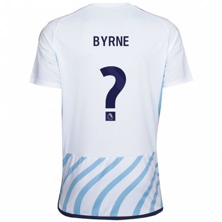 Kandiny Muži Shayne Byrne #0 Biela Modrá Dresy Idegenbeli Csapatmez 2023/24 Triĭká
