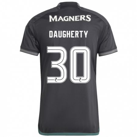 Kandiny Muži Kelsey Daugherty #30 Čierna Dresy Idegenbeli Csapatmez 2023/24 Triĭká