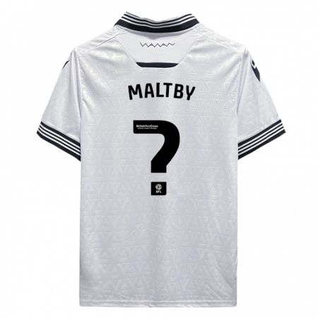 Kandiny Muži Mackenzie Maltby #0 Biely Dresy Idegenbeli Csapatmez 2023/24 Triĭká