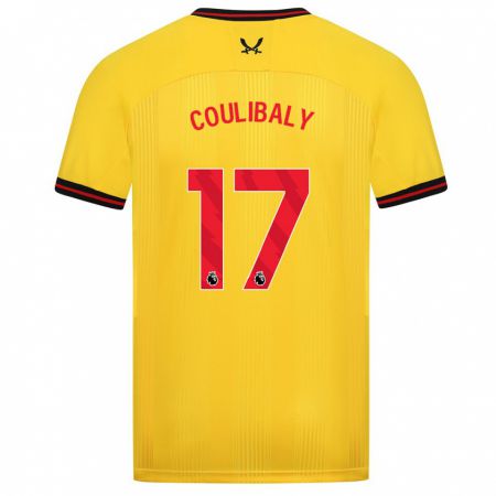 Kandiny Muži Ismaila Coulibaly #17 Žltá Dresy Idegenbeli Csapatmez 2023/24 Triĭká