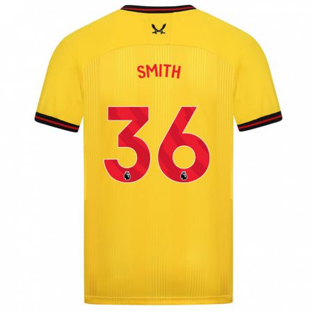 Kandiny Muži Joshua Smith #36 Žltá Dresy Idegenbeli Csapatmez 2023/24 Triĭká