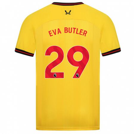 Kandiny Muži Eva Butler #29 Žltá Dresy Idegenbeli Csapatmez 2023/24 Triĭká