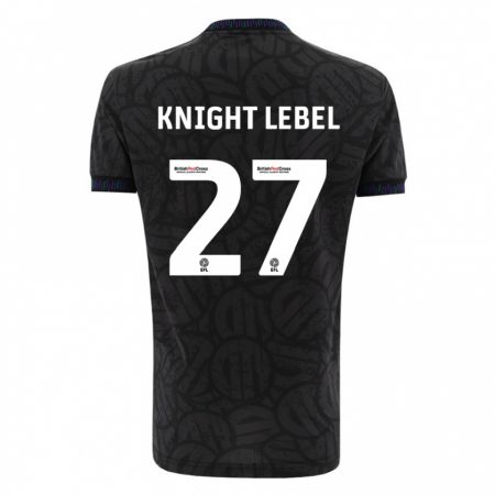 Kandiny Muži Jamie Knight-Lebel #27 Čierna Dresy Idegenbeli Csapatmez 2023/24 Triĭká