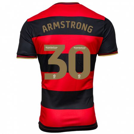Kandiny Muži Sinclair Armstrong #30 Čierna Červená Dresy Idegenbeli Csapatmez 2023/24 Triĭká