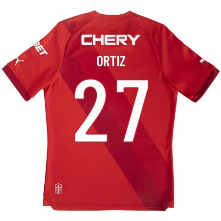 Kandiny Muži Jorge Ortiz #27 Červená Dresy Idegenbeli Csapatmez 2023/24 Triĭká