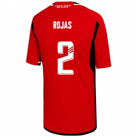 Kandiny Muži Jeyson Rojas #2 Červená Dresy Idegenbeli Csapatmez 2023/24 Triĭká