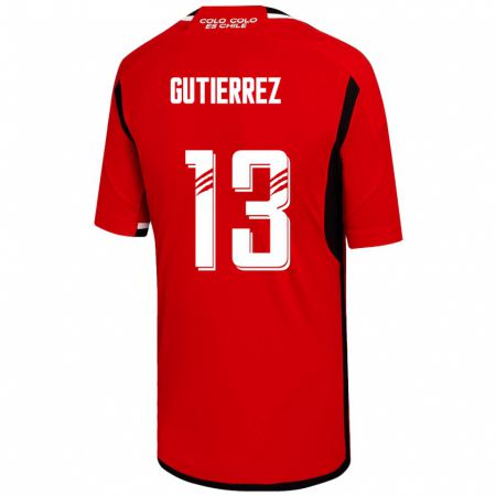 Kandiny Muži Bruno Gutiérrez #13 Červená Dresy Idegenbeli Csapatmez 2023/24 Triĭká