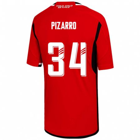 Kandiny Muži Vicente Pizarro #34 Červená Dresy Idegenbeli Csapatmez 2023/24 Triĭká