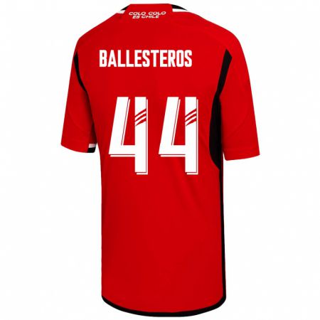 Kandiny Muži Martín Ballesteros #44 Červená Dresy Idegenbeli Csapatmez 2023/24 Triĭká