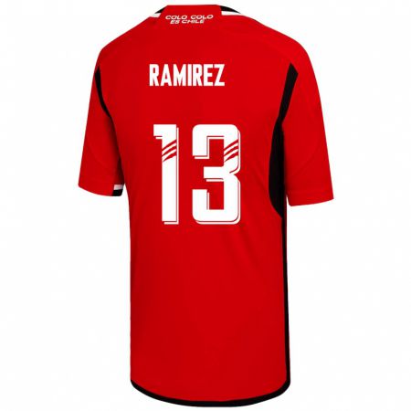 Kandiny Muži Fernanda Ramírez #13 Červená Dresy Idegenbeli Csapatmez 2023/24 Triĭká