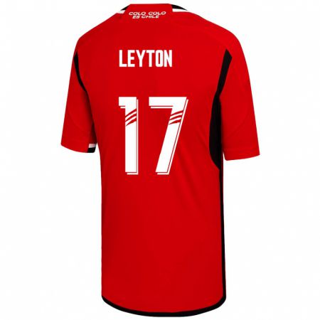 Kandiny Muži Geraldine Leyton #17 Červená Dresy Idegenbeli Csapatmez 2023/24 Triĭká