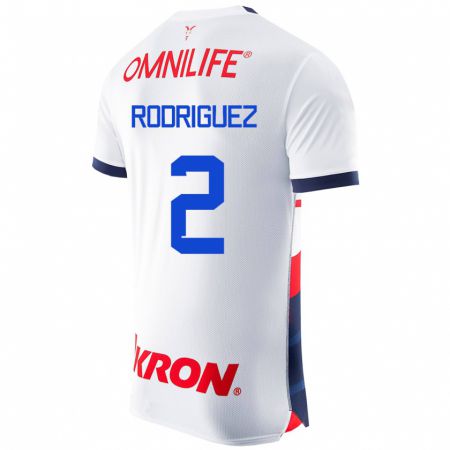 Kandiny Muži Jaqueline Rodríguez #2 Biely Dresy Idegenbeli Csapatmez 2023/24 Triĭká