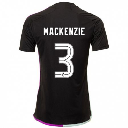 Kandiny Muži Jack Mackenzie #3 Čierna Dresy Idegenbeli Csapatmez 2023/24 Triĭká