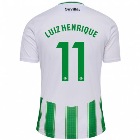 Kandiny Ženy Luiz Henrique #11 Biely Dresy Hazai Csapatmez 2023/24 Triĭká