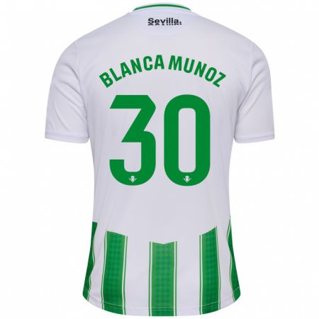 Kandiny Ženy Blanca Muñoz #30 Biely Dresy Hazai Csapatmez 2023/24 Triĭká