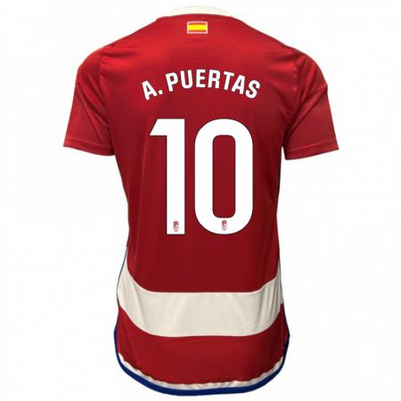 Kandiny Ženy Antonio Puertas #10 Červená Dresy Hazai Csapatmez 2023/24 Triĭká