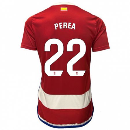Kandiny Ženy Alberto Perea #22 Červená Dresy Hazai Csapatmez 2023/24 Triĭká