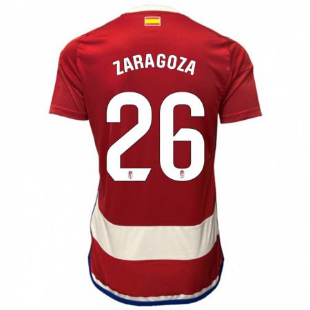 Kandiny Ženy Bryan Zaragoza #26 Červená Dresy Hazai Csapatmez 2023/24 Triĭká