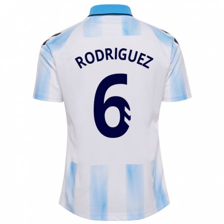 Kandiny Ženy Rafa Rodríguez #6 Biela Modrá Dresy Hazai Csapatmez 2023/24 Triĭká