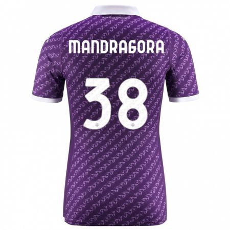 Kandiny Ženy Rolando Mandragora #38 Fialový Dresy Hazai Csapatmez 2023/24 Triĭká